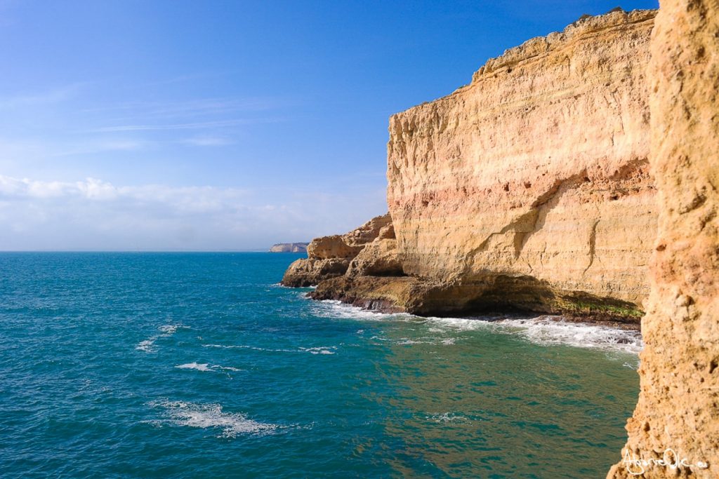 Carvoeiro Algarve Portogallo scogliere