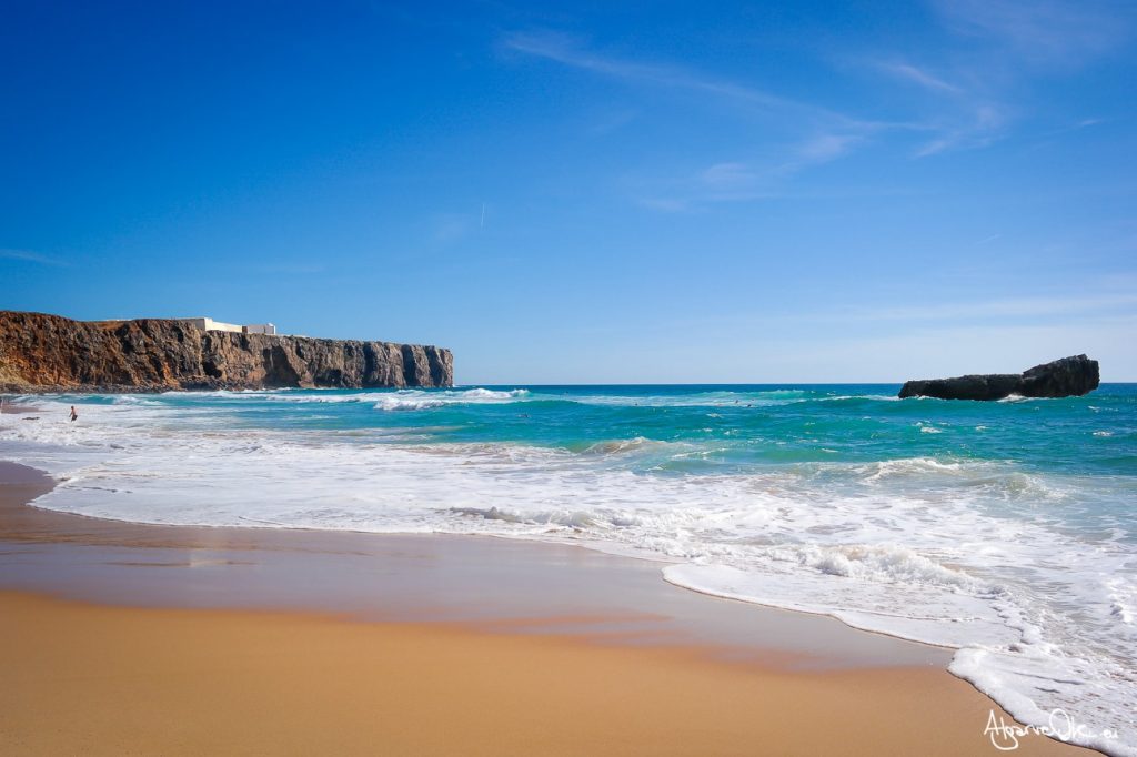 Spiaggia a Sagres in Algarve