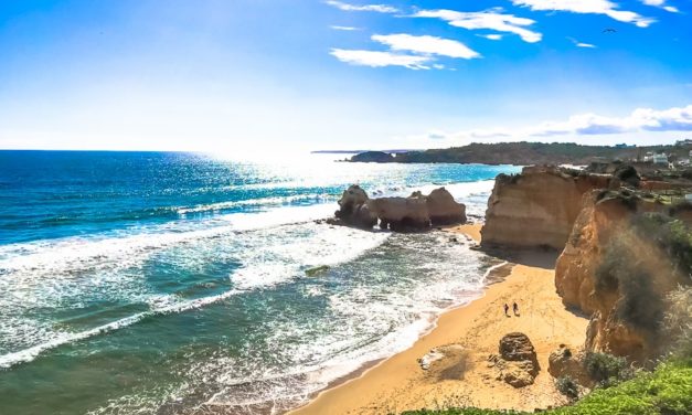 spiaggia video Praia da Rocha Portogallo Algarve Portimão video